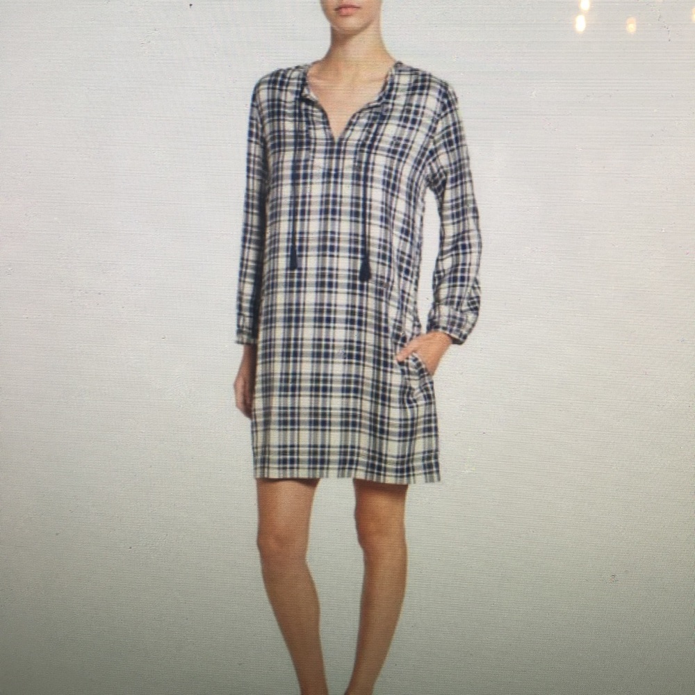 Madewell plaid shift dress