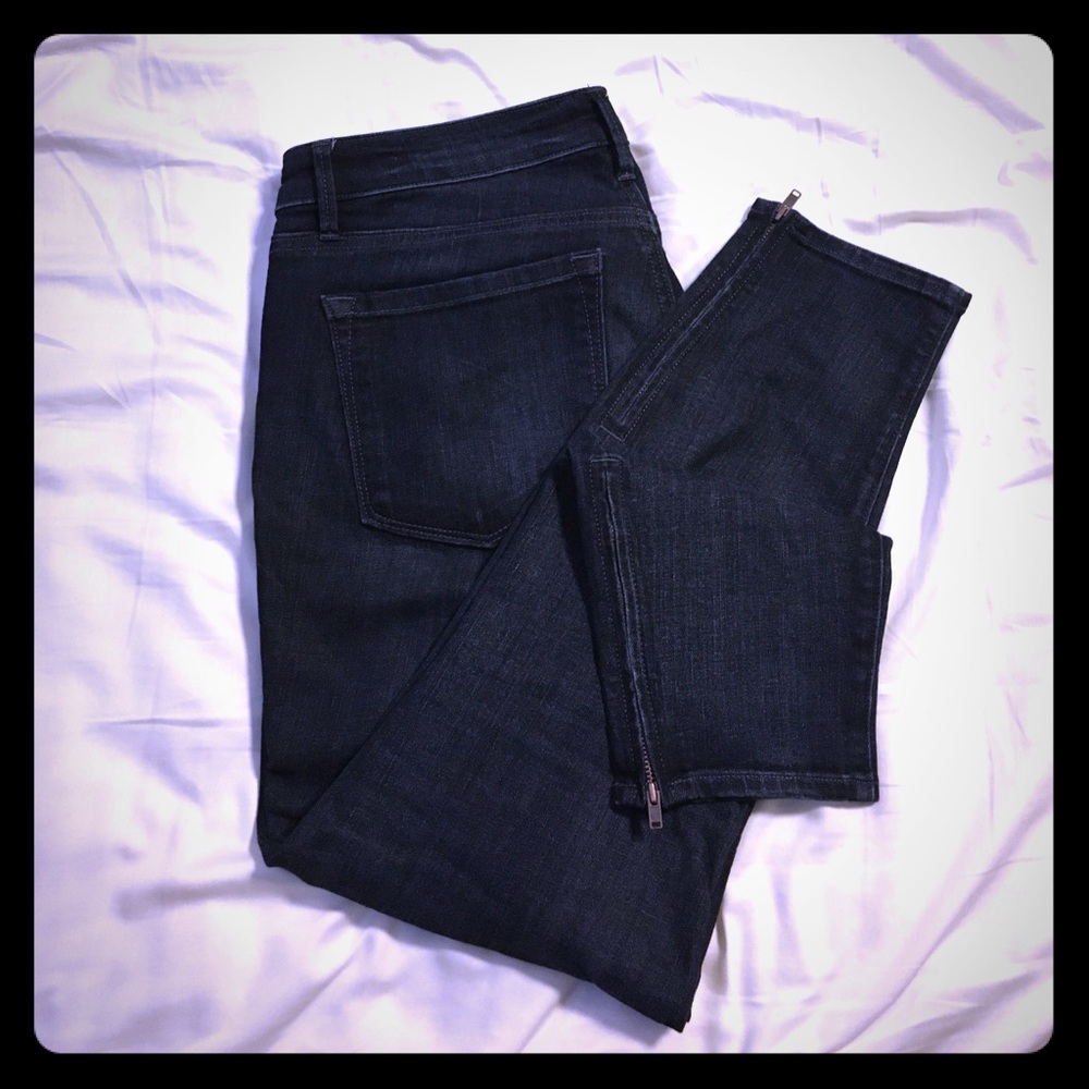 Skinny Ankle zipper jeans