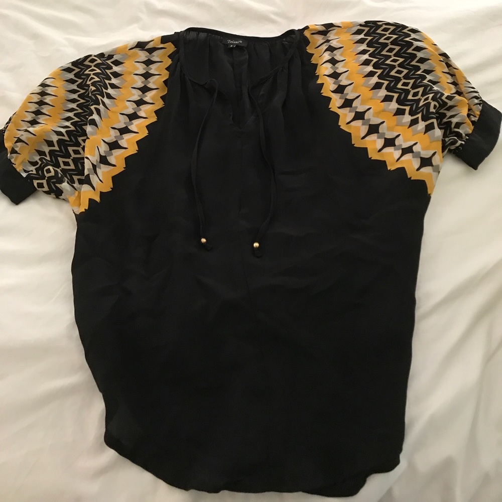 Oversized silk blouse