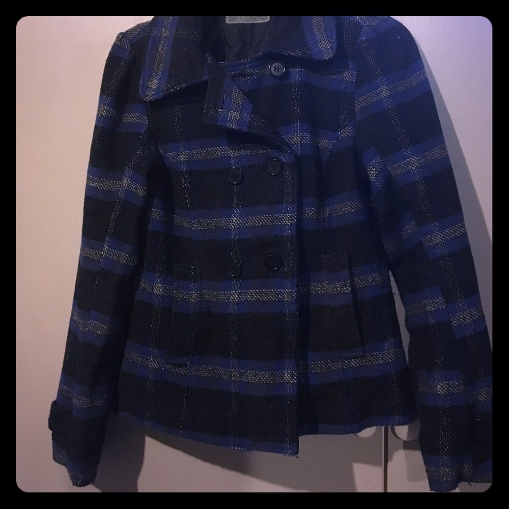 M Sound&Matter plaid peacoat