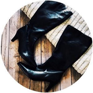 Eddie Bauer Black Heeled Boots