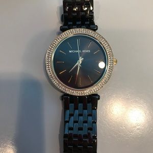 Michael Kors Black and gold Darci watch