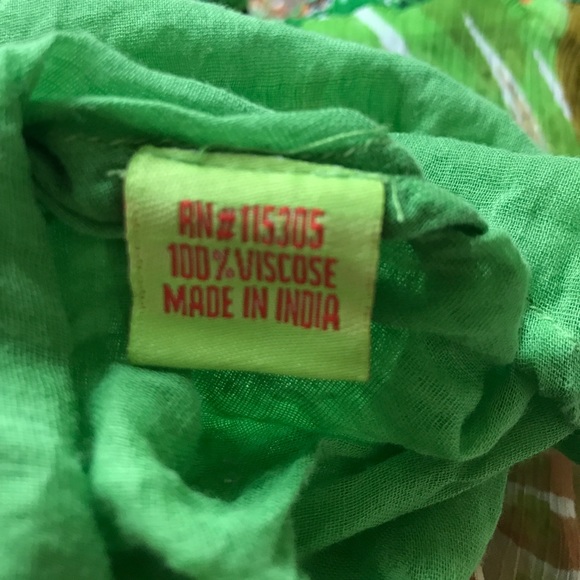 BOHEMIAN GREEN SKIRT. - Picture 5 of 5