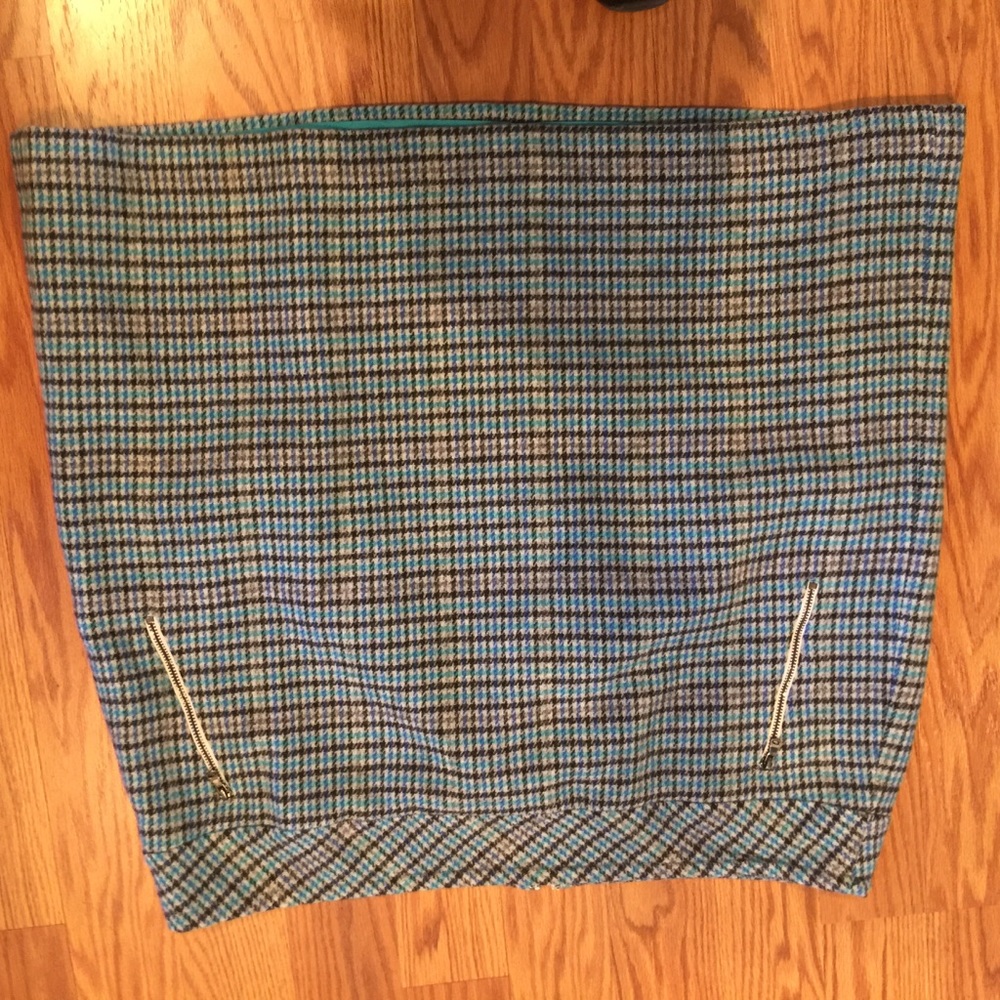 Talbots blue plaid skirt. New no tags