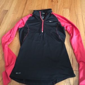 Nike running dri fit half zip