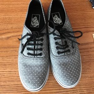 Grey polka dot vans