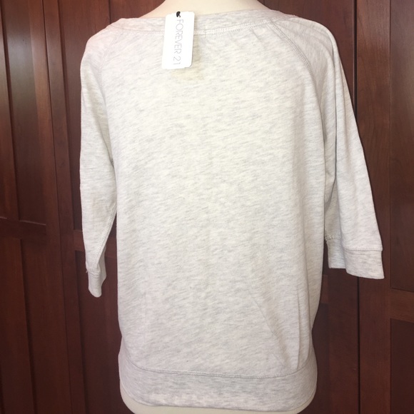 Grey Sweater Style Top with Be-YOU-tiful Graphic - Picture 3 of 3