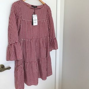 Zara Red Gingham Tunic Zara Red Gingham Tunic