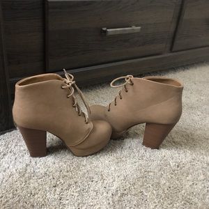 High heel booties