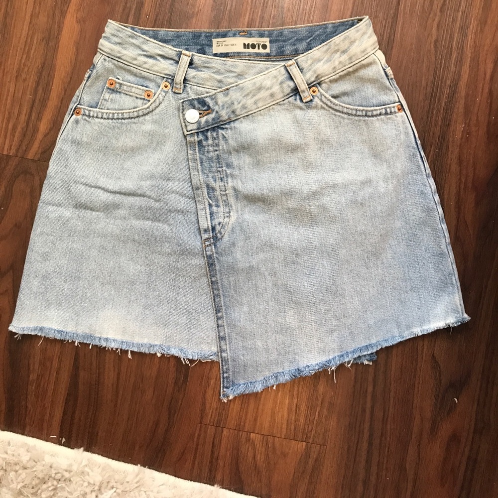 Top shop denim mini skirt