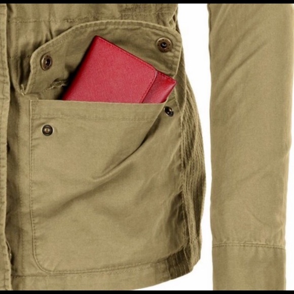 (ONLY 1 LEFT)Utility jacket Olive Green - Picture 4 of 5