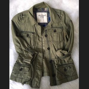 Army green utility jacket