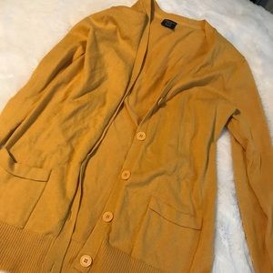 Mustard yellow cardigan