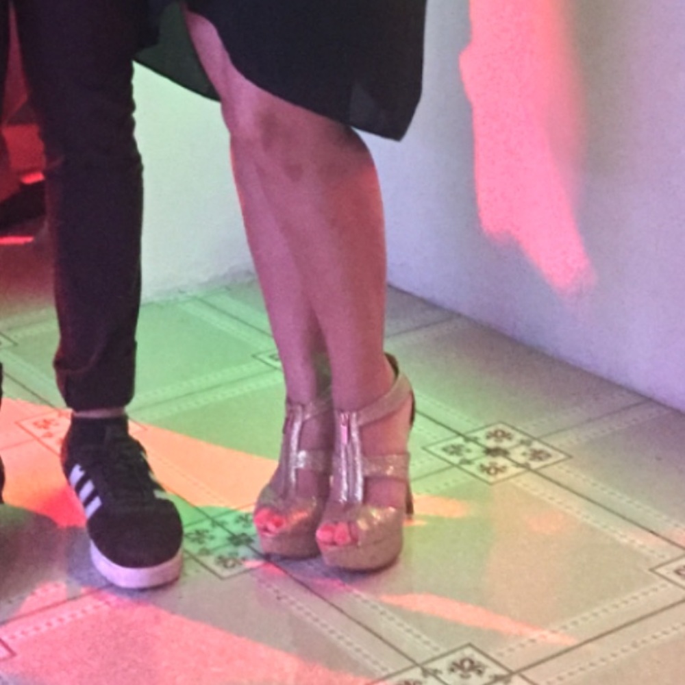 MK Open Toe Platform Evening High Heels - Picture 3 of 3