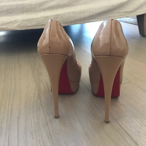 Christian Louboutin platform prep toes in nude - Picture 3 of 4