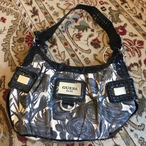 Guess flower print purse