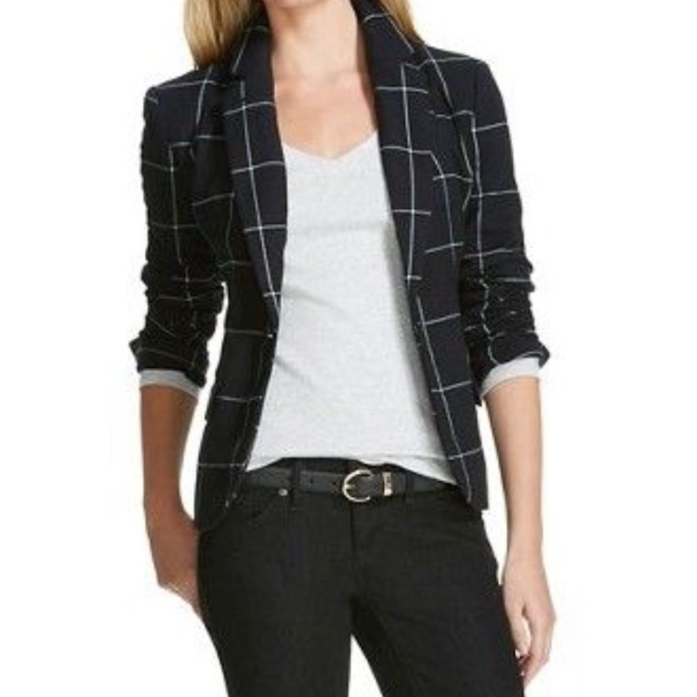 Black and white plaid Blazer Target