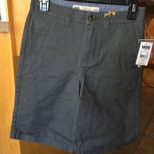 Boys Gray Van Shorts