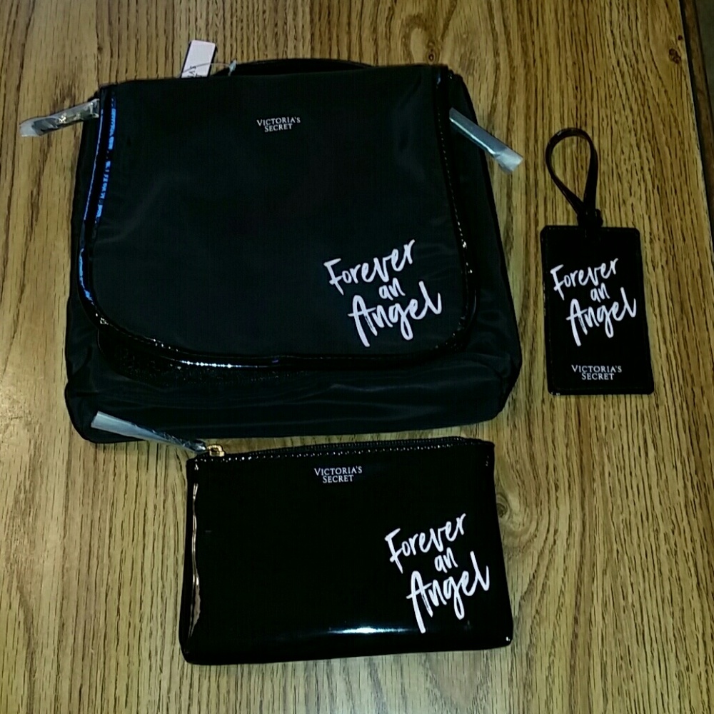 Vs travel cosmetics case bag wristlet name tag
