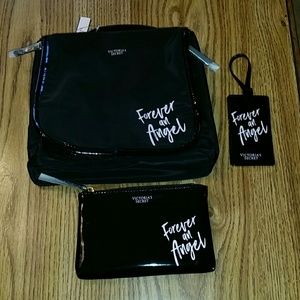 Vs travel cosmetics case bag wristlet name tag