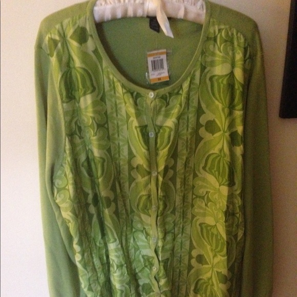 ☘️☘️HP PLUS SILK CARDIGAN☘️☘️ - Picture 3 of 4