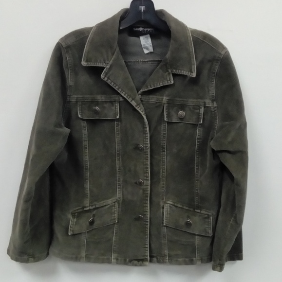 Sag Harbor Jackets & Blazers - Sag Harbor Green Cord Jacket Sz PETITE SMALL Sag Harbor Jackets & Blazers - Sag Harbor Green Cord Jacket Sz PETITE SMALL