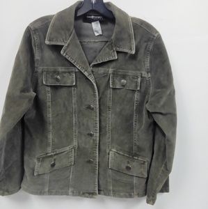 Sag Harbor Jackets & Coats - Sag Harbor Green Cord Jacket Sz PETITE SMALL Sag Harbor Jackets & Coats - Sag Harbor Green Cord Jacket Sz PETITE SMALL