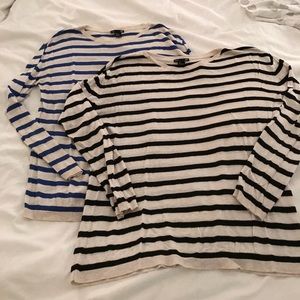 2 For the price of 1! Stripped sweaters.