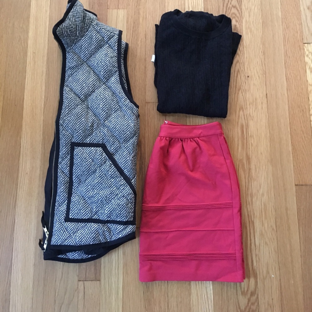 JCrew Cranberry Skirt
