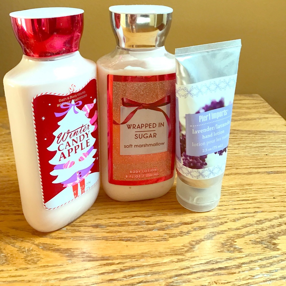 Bath and body works and pier 1 imports hand cream
