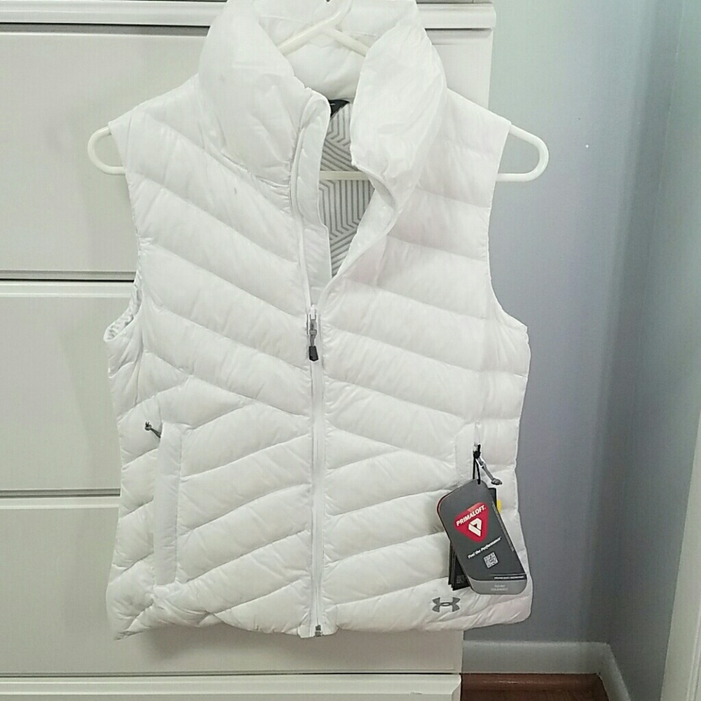 Under Armour white down vest