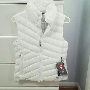 Under Armour white down vest