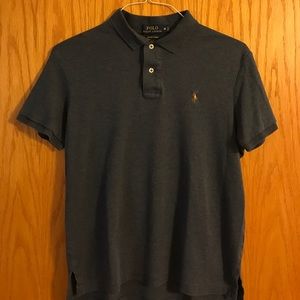 Men's blue charcoal cotton polo Ralph Lauren Polo