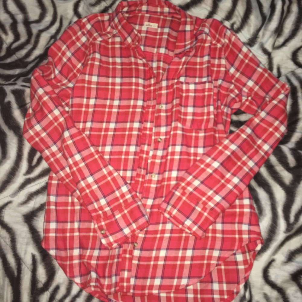 Red button up flannel