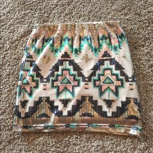 Francesca’s Sequin mini skirt!