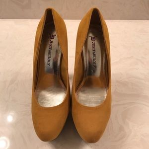 JustFaB mustard pumps size 7