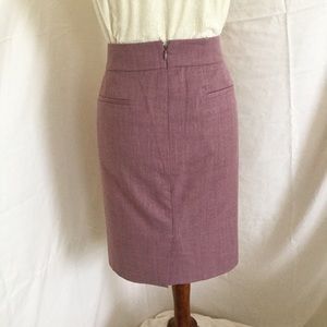 J. Crew perfect pencil in a light wine tweed