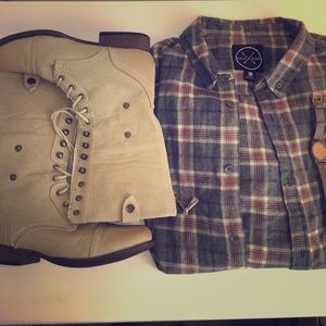 Birch Black Gray Flannel