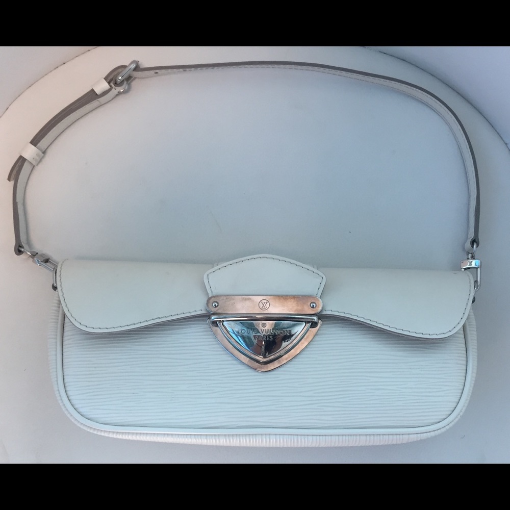 Louis Vuitton  White Leather Purse
