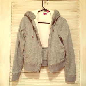 Gray Zip Sweater