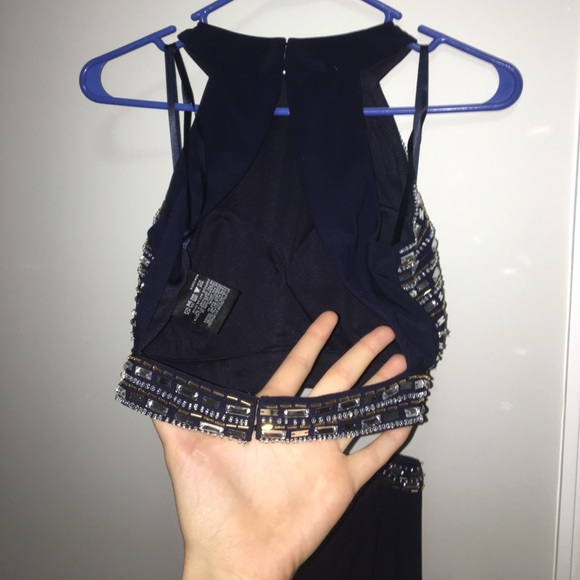 Dark navy 2 piece prom dress! - Picture 3 of 4