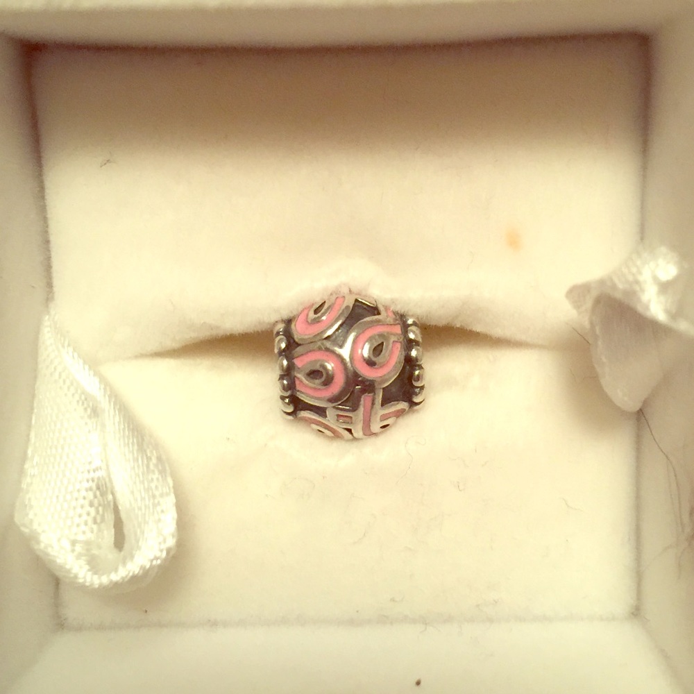 Pandora Breast cancer charm