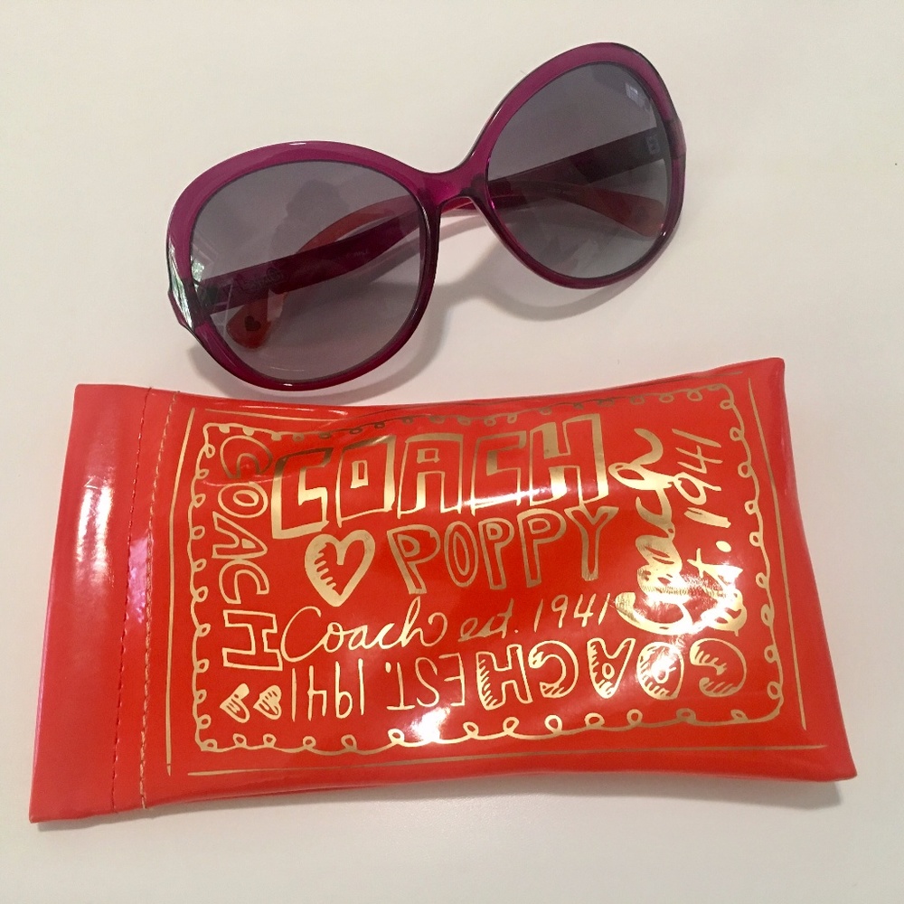 Coach 'Maxine' Large Round Sunglasses