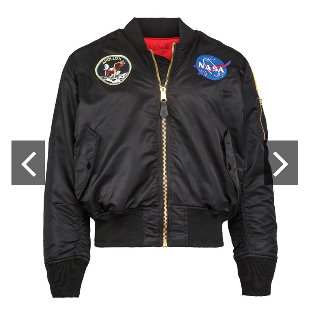 Alpha Industries MA 1 Bomber Flight Jacket Black