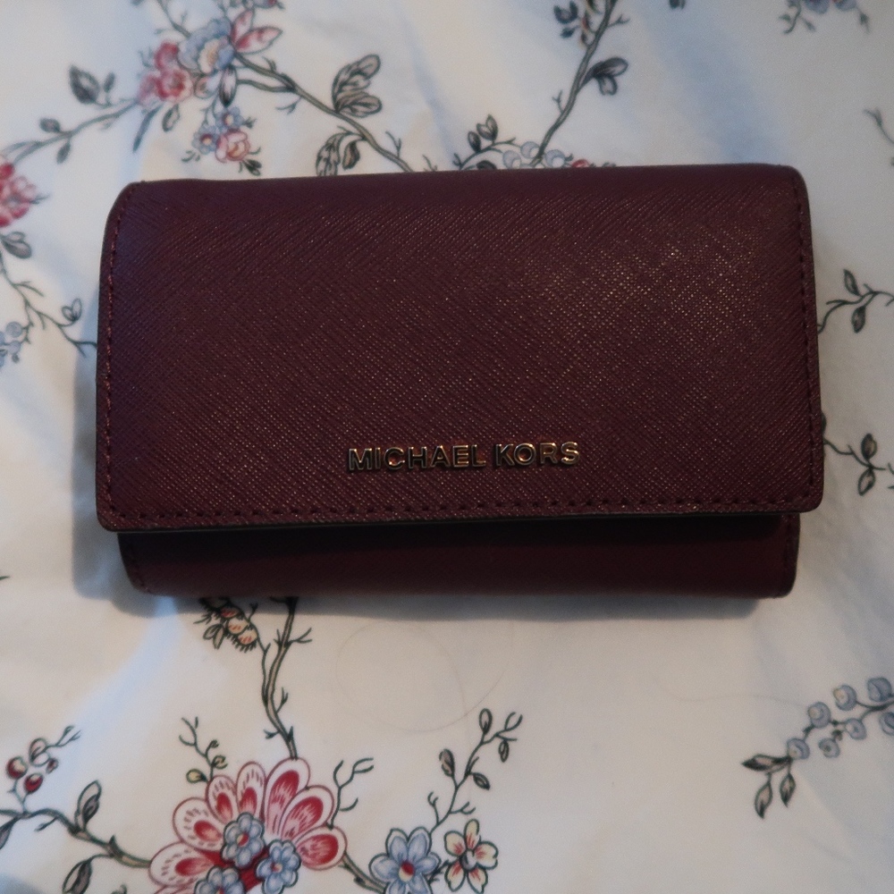 Michael Kors Tri-Fold Leather Wallet