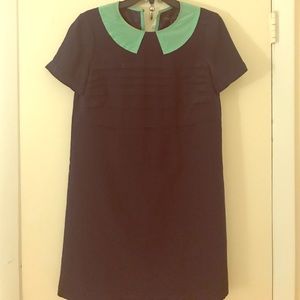Marc Jacobs Silk Teal and Navy Dress. Size 4.
