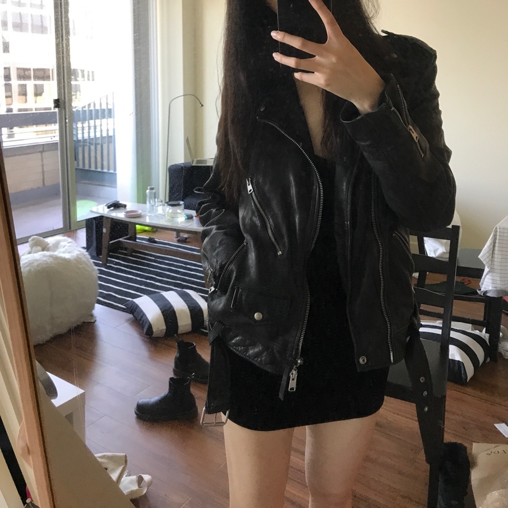 All Saints Leather Biker Jacket