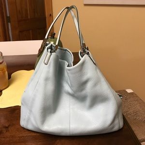 Coach pocketbook- robin's egg blue