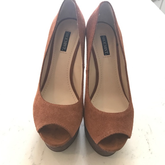 Like new! Suede Cork Wedges - Picture 5 of 5