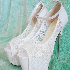 White High Heels